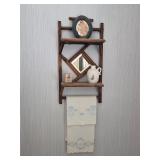 vintage wall shelf and decor