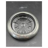 Sterling silver single coaster