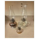 Vintage oil lamps