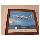 Boeing 747 framed picture