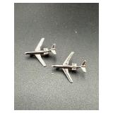 Sterling silver vintage airplane pins