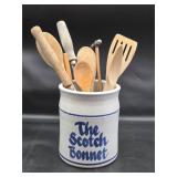 The Scotch Bonnet stoneware utensil holder