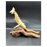 Vintage John Perry mother whale and baby calf