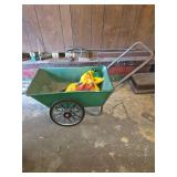 Yard garden cart utility cart and contents