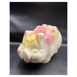 SMILEY PIG PIGGY BANK LUCKY CLOVER SHAMROCK 14"