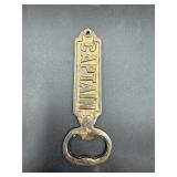 Vintage brass bottle opener CAPTAIN