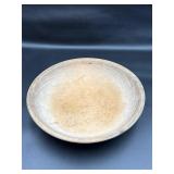 Vintage wooden bowl cracked base