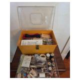 Sewing box and contents