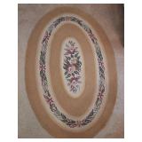 vintage oval rug