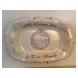 Pfaltzgraff Tea Rose "Welcome to Our Home" platter