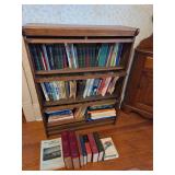 Vintage Barristers bookcase and books