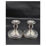 sterling silver prelude weighted candle holders