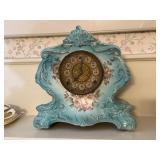 Antique Gilbert Porcelain Mantle Clock, C 1900ï¿½s