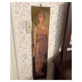 1916 wall calendar REPAIRED taped back together