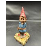 Vintage  TOM CLARK Gnome VAL 7" Valentine Heart