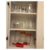 Kitchen cabinet lot canister set