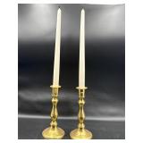 Vintage brass candle holders