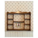 Vintage knickknack shelf wall shelf