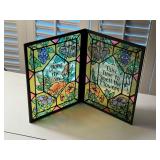 Stained Glass-Inspired Decorative Plaque