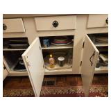Contents of kitchen cabinets