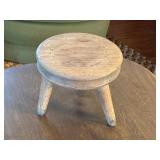 Mini small wooden stool vintage