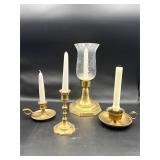 Brass candle holders