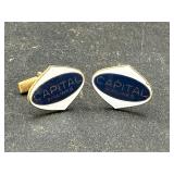 Rare Capital Airlines enamel cufflinks