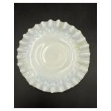Fenton White Milk Glass Saucer Plate
