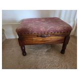 Ottoman foot rest with storage