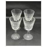4 Waterford Lismore Claret Glasses