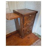 Wooden filing cabinet