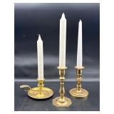 Brass candle holders