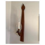 Vintage wooden candleholder