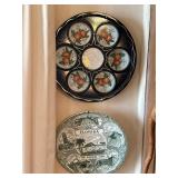 Florida souvenir drink tray And plate