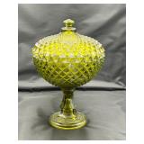 Vtg Westmoreland Glass Argonaut Shell covered dish