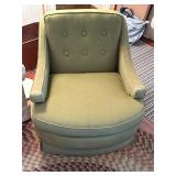 Vintage Criders Furniture avocado green arm chair