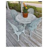 Vintage cast aluminum patio set