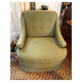 Vintage Criders Furniture avocado green arm chair