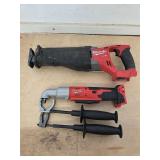 Milwaukee Sawzall & impact no batteries & charger