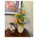 Home decor artificial flowers vases
