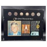 John F. Kennedy commemorative display