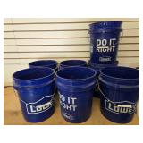Lowe's 5 gallon buckets 1 lid