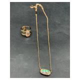 Kendra Scott Elyse ring & Elyse pendant necklace
