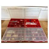 Lot of 4 hardware organizers with hardware