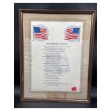 Vintage Framed print The Unknown Soldier