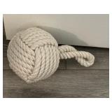 Door stop nautical rope knot