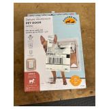 Deluxe aluminum pet door white