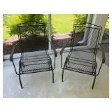 2 Metal Motion Patio Dining Chair