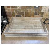 Modern decor wooden tray