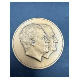 Franklin Mint Solid Bronze 1973 Richard Nixon &